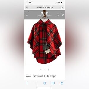 Girls Royal Stewart Kilt & Cape